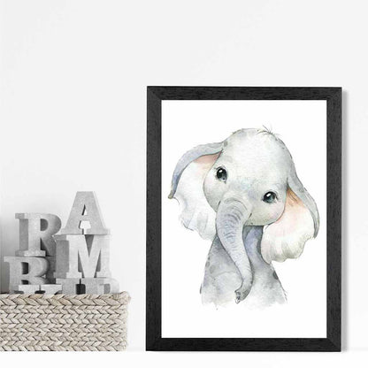 Cute Baby Elephant Nursery Art Print | Wall Art Plaza UK