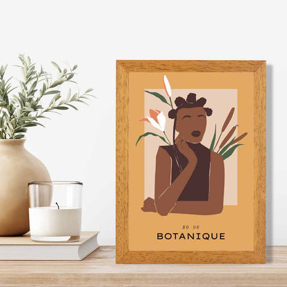 Boho Art Yellow,  Botanique Fashion Art Print | Wall Art Plaza UK