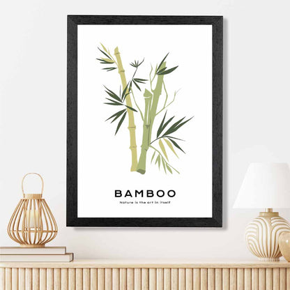 Minimal Green,  Bamboo Nature Art Poster | Wall Art Plaza UK