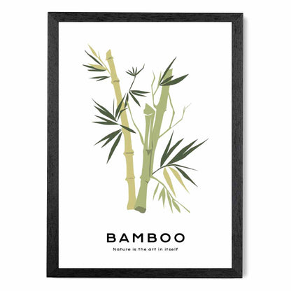 Minimal Green,  Bamboo Nature Art Poster | Wall Art Plaza UK