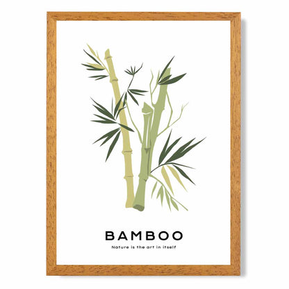 Minimal Green,  Bamboo Nature Art Poster | Wall Art Plaza UK