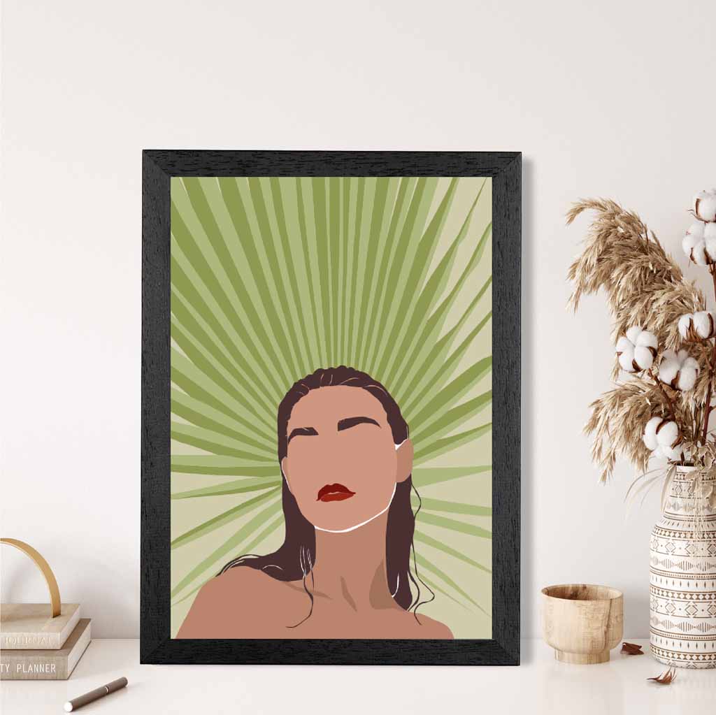 Modern Art Green,  Tropical Holiday Art Poster | Wall Art Plaza UK