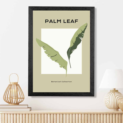 Minimal Tropical Green,  Palm Leaf Art Print | Wall Art Plaza UK