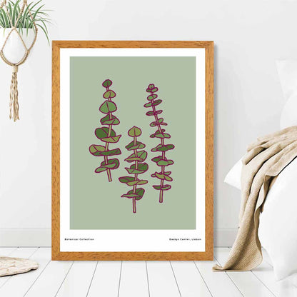 Vintage Floral Green,  Foliage Art Print | Wall Art Plaza UK