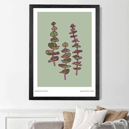 Vintage Floral Green,  Foliage Art Print | Wall Art Plaza UK