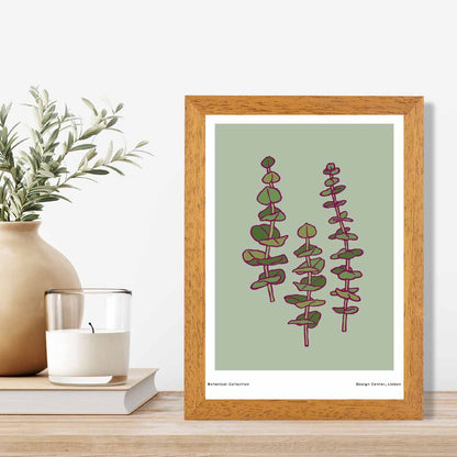 Vintage Floral Green,  Foliage Art Print | Wall Art Plaza UK