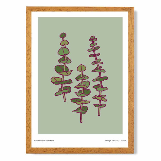 Vintage Floral Green,  Foliage Art Print | Wall Art Plaza UK