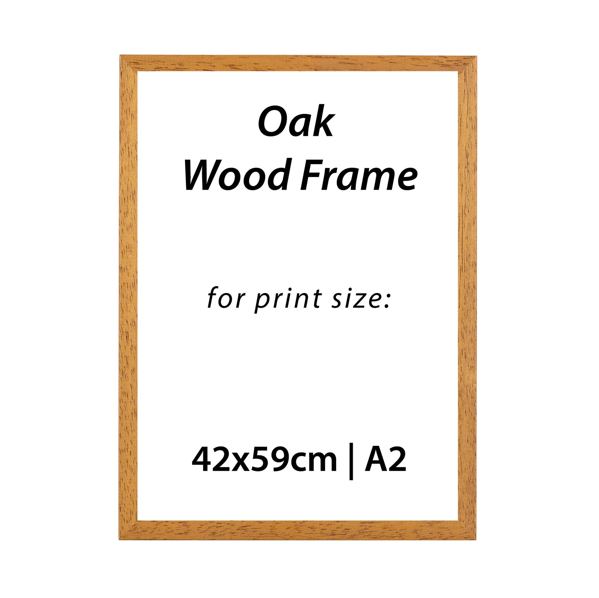 3 x A2 Oak Frame