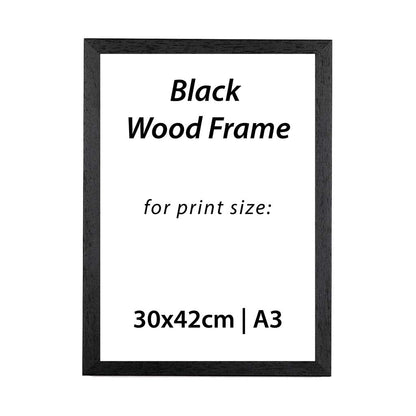 3 x A3 Black Frame