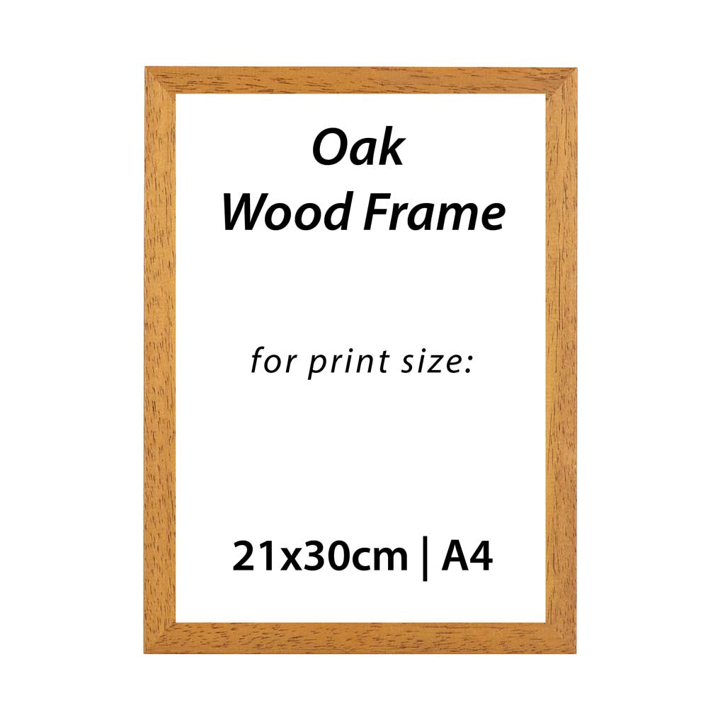 3 x A4 Oak Frame