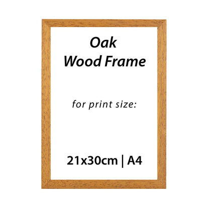 3 x A4 Oak Frame