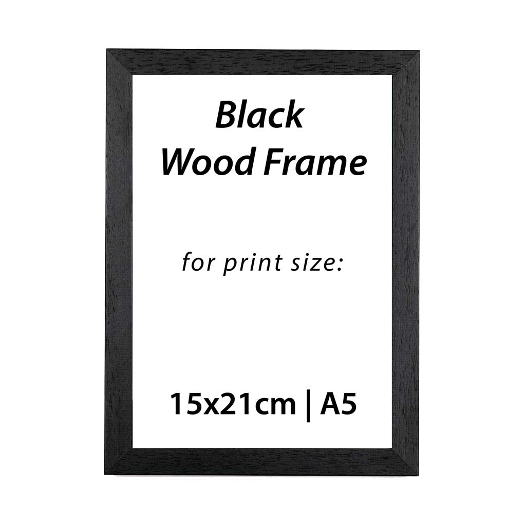 Black Picture Frame, 15x21 cm | A5