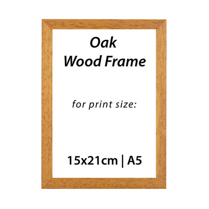 Oak Picture Frame, 15x21 cm | A5